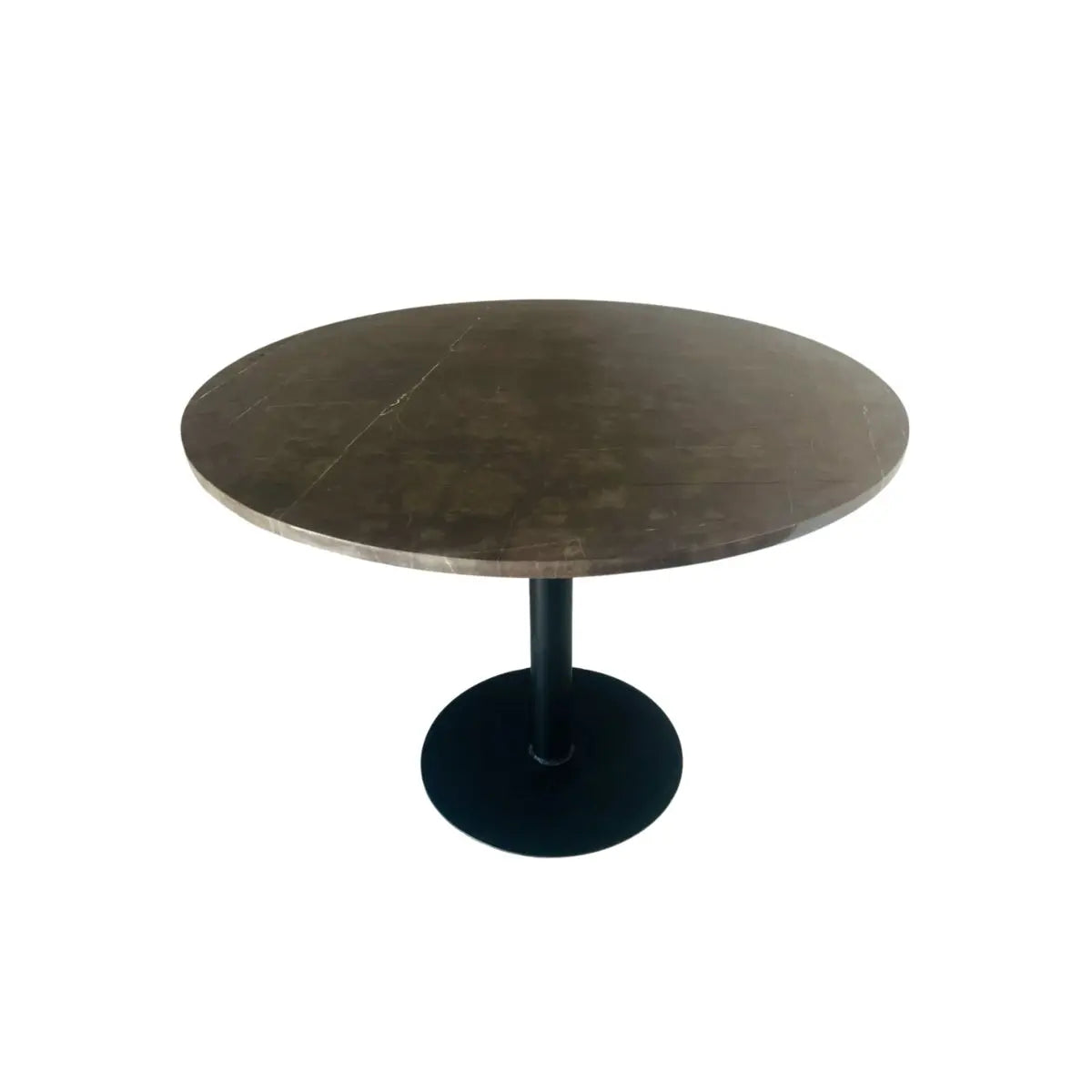 Mesa Santo Tomas cubierta marmol redonda diametro 1 metro.