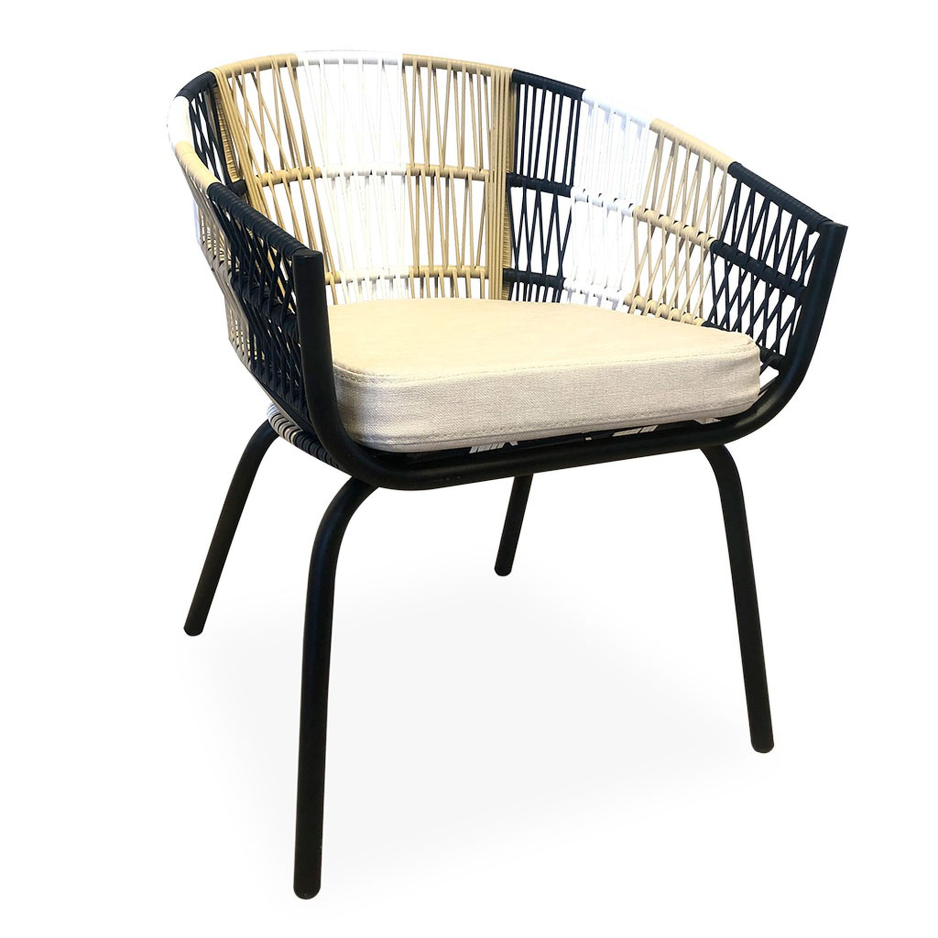 Salamanca origen sillon azul con beige