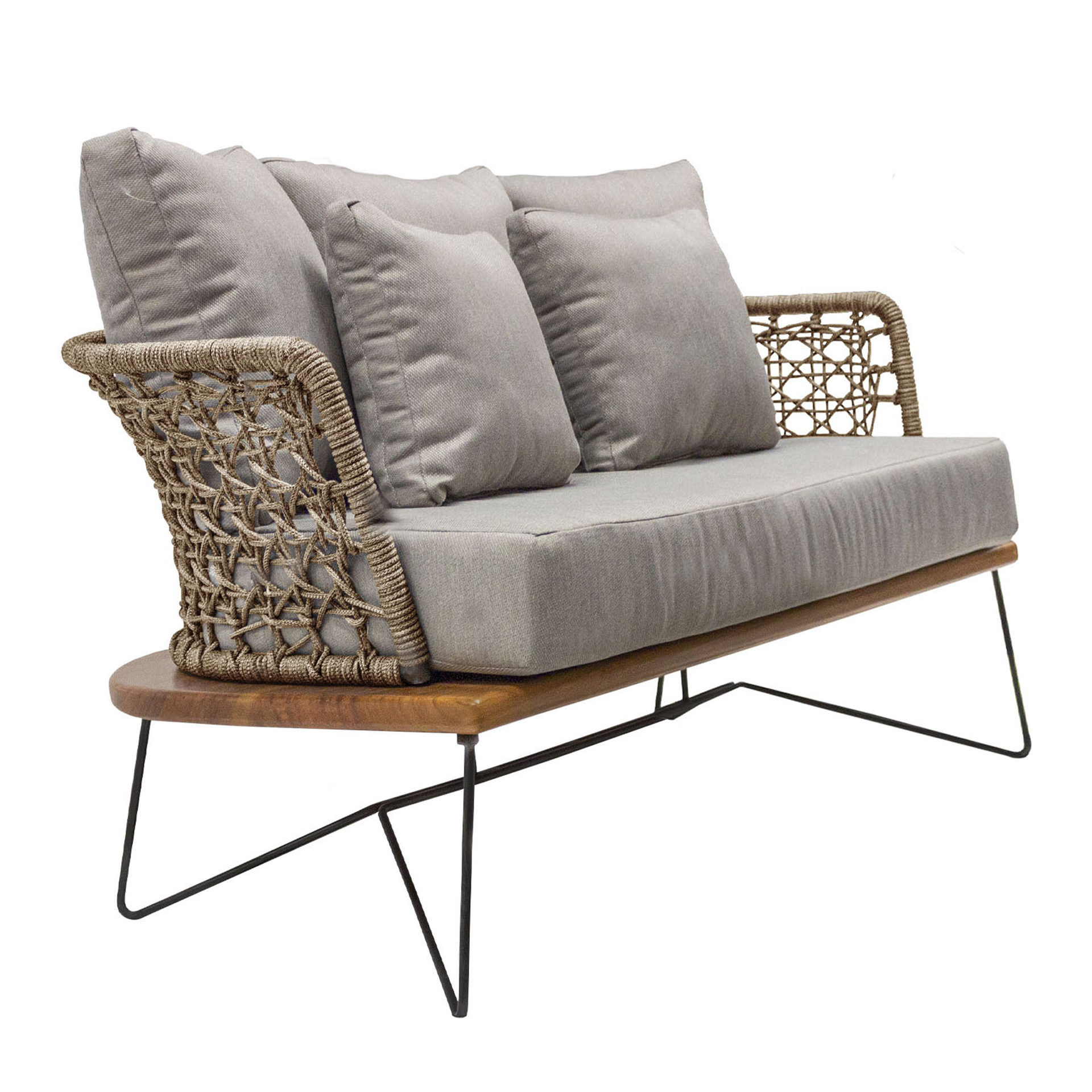 Yelapa love seat cuerda beige cojineria curri // Pedido especial