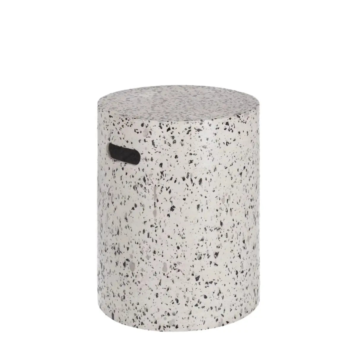 Jenell Mesa Auxiliar de terrazo blanco