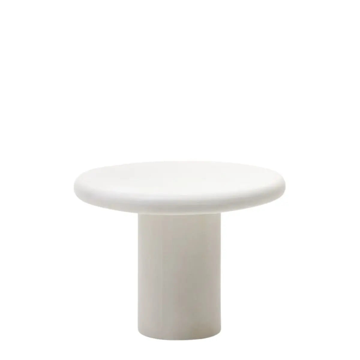 Addaia mesa redonda de cemento blanco O90 cm