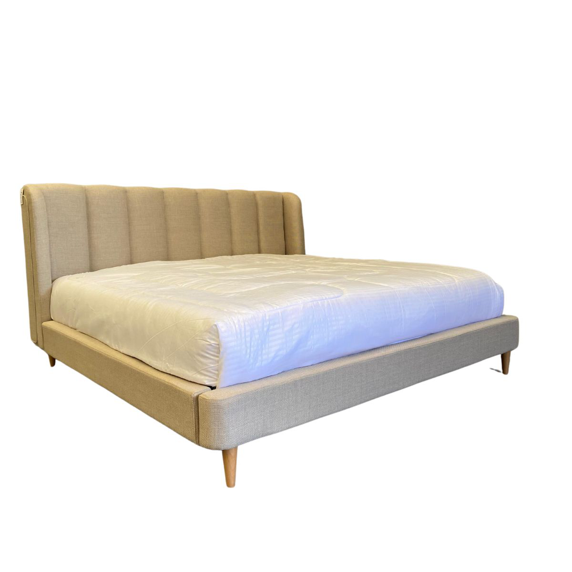 Belfort cama KS beige sin colchon