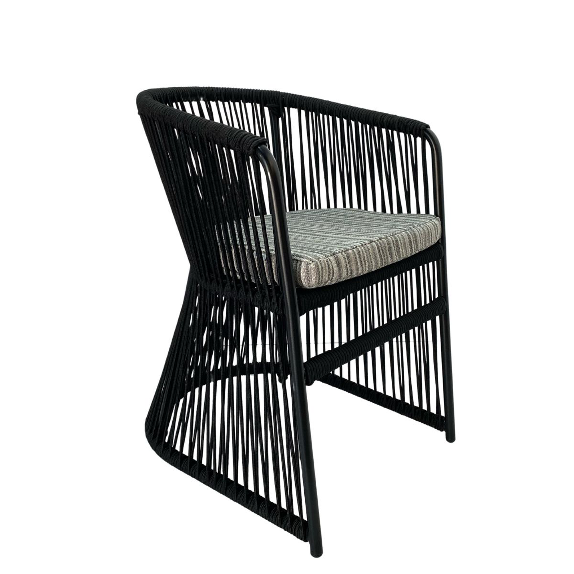 Jocotepec silla aluminio con cojin loneta exterior