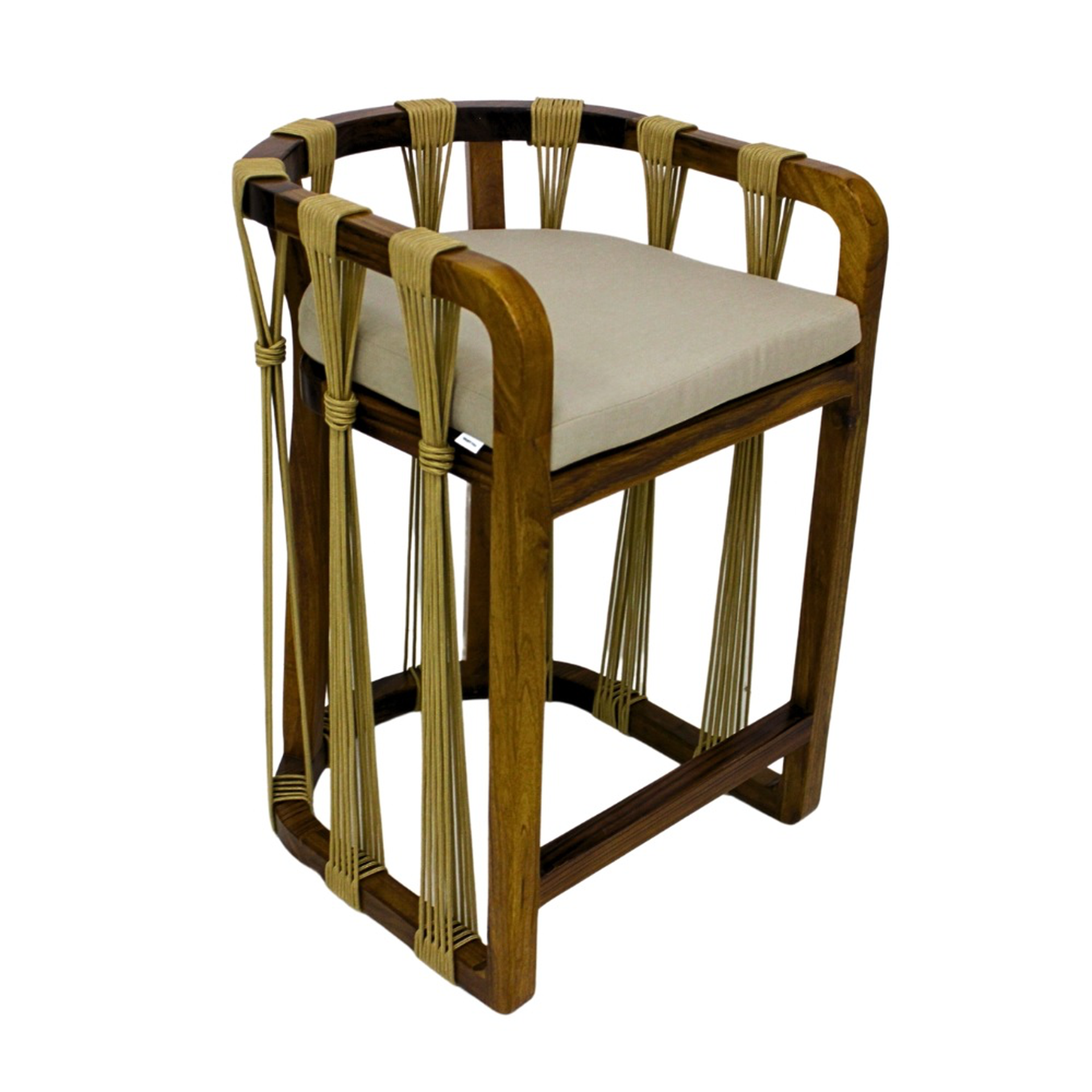 Majahuitas banco de madera de parota cojineria curri